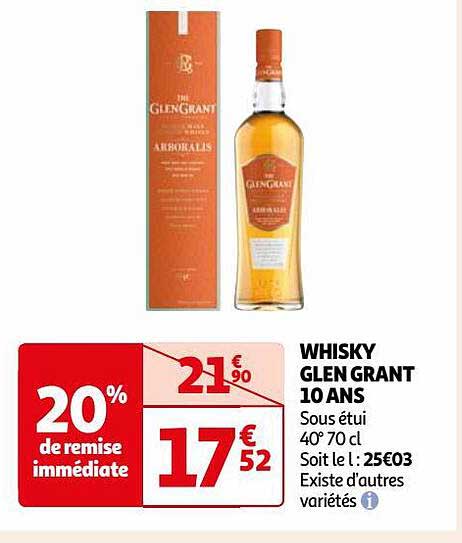 whisky glen grant 10 ans