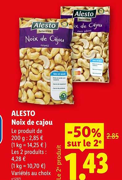 Alesto Noix de cajou
