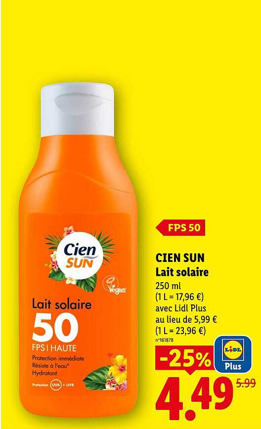 CIEN SUN Lait solaire