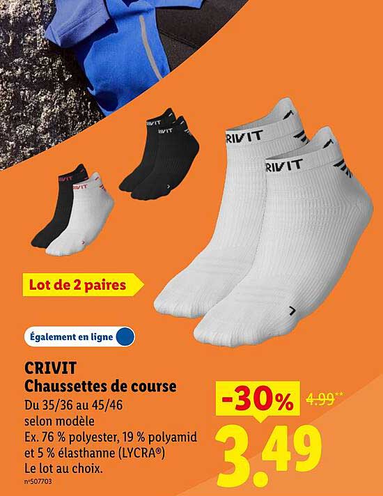 CRIVIT Chaussettes de course