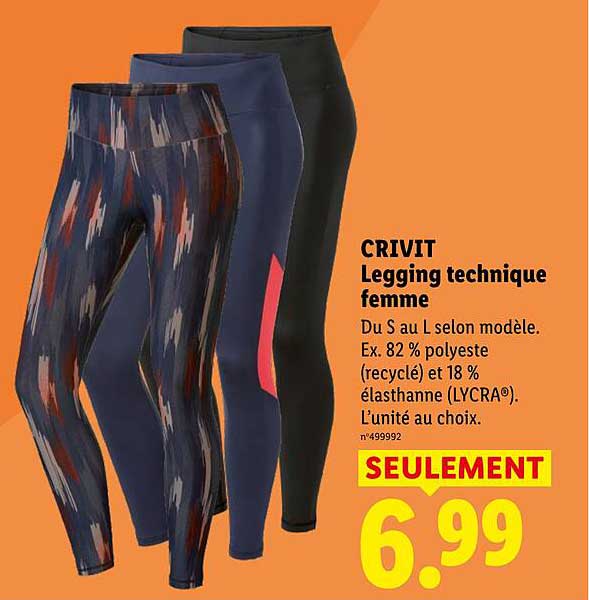 CRIVIT Legging technique femme