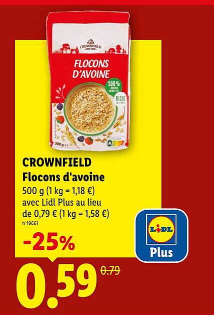 CROWNFIELD Flocons d'avoine