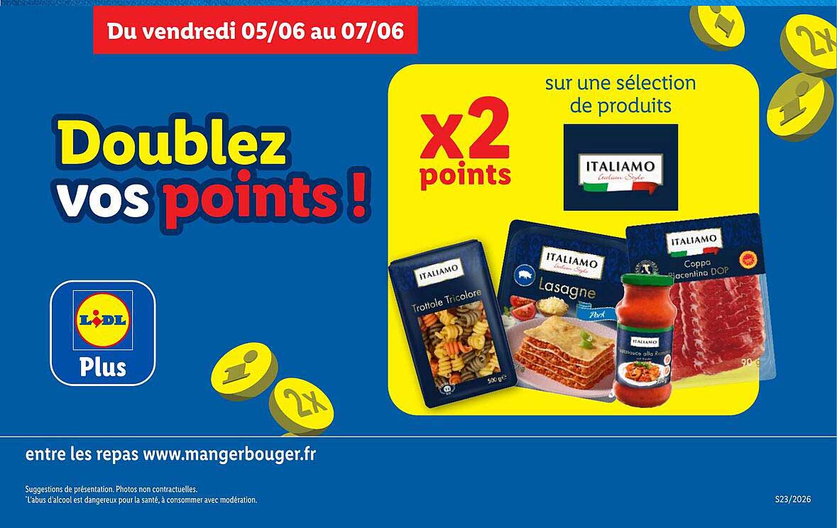 Doublez vos points!