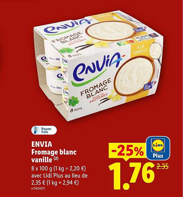 ENVIA Fromage blanc vanille