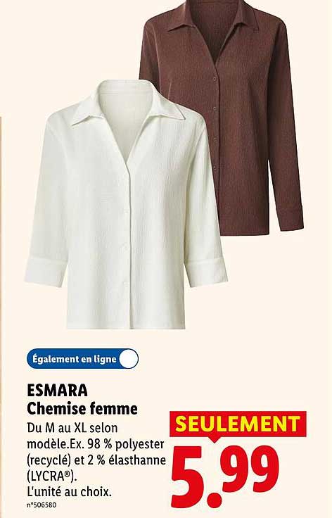 ESMARA Chemise femme