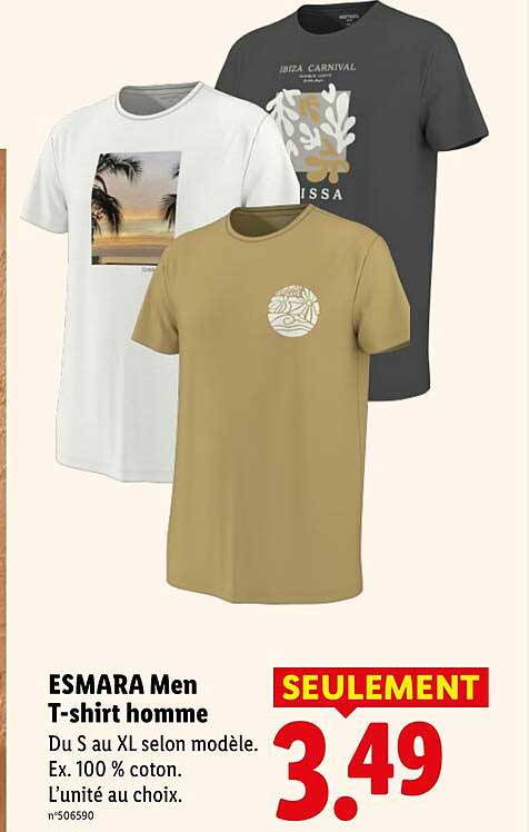 ESMARA Men T-shirt homme