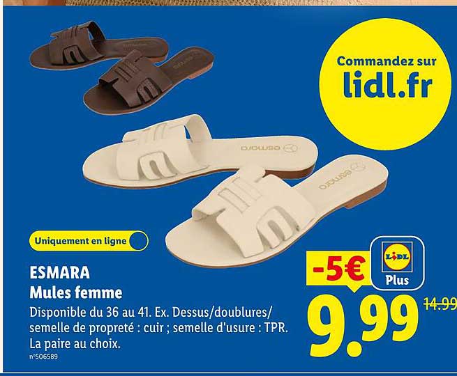 ESMARA Mules femme