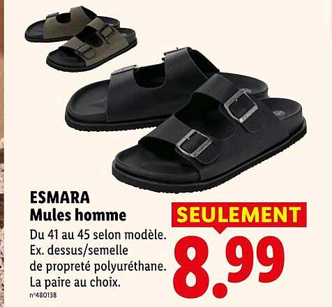 ESMARA Mules homme