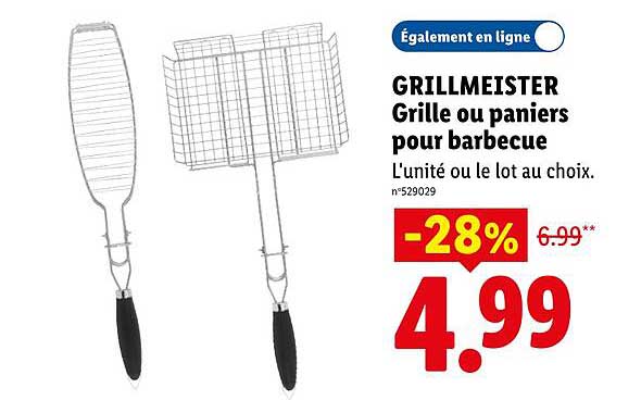 GRILLMEISTER Grille ou paniers pour barbecue