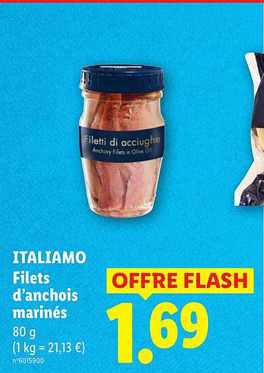 ITALIAMO Filets d'anchois marinés