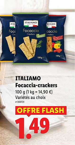ITALIAMO Focaccia-crackers