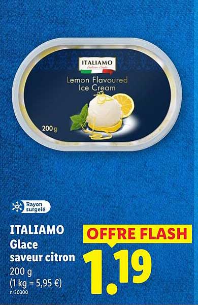 ITALIAMO Glace saveur citron