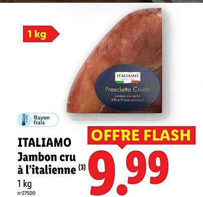 ITALIAMO Jambon cru à l’italienne