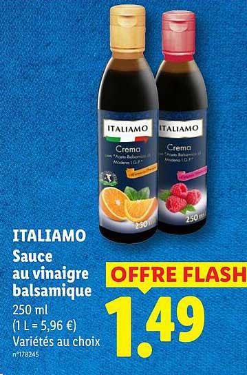 ITALIAMO Sauce au vinaigre balsamique