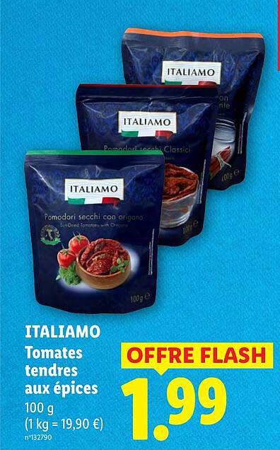 ITALIAMO Tomates tendres aux épices