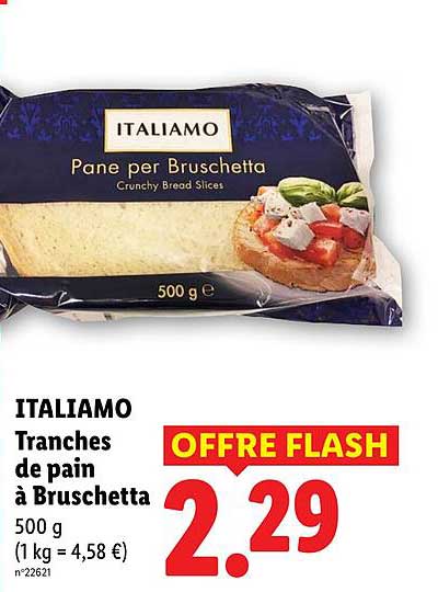 ITALIAMO Tranches de pain à Bruschetta