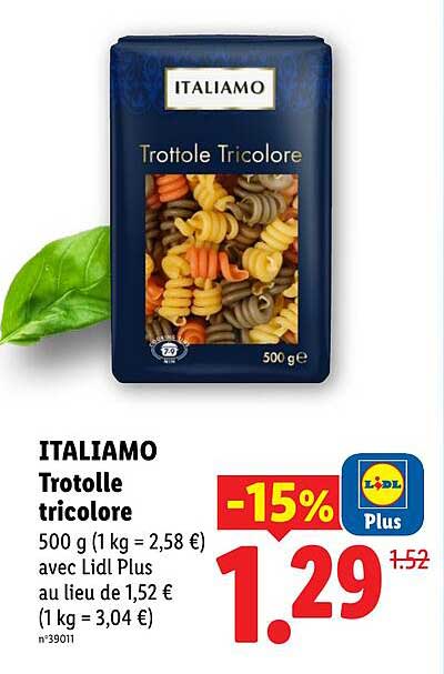 ITALIAMO Trotolle tricolore