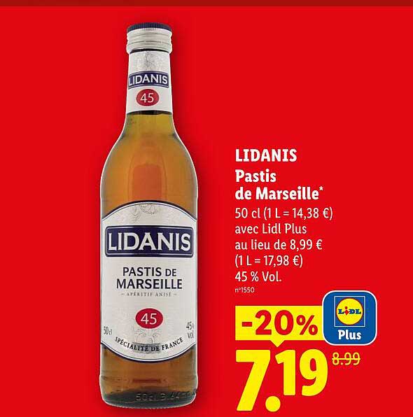 LIDANIS Pastis de Marseille
