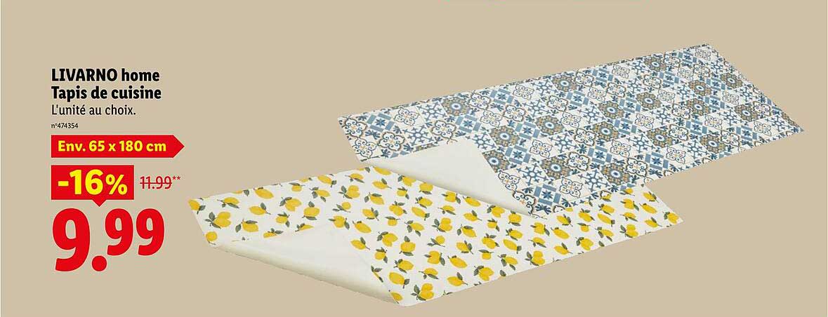LIVARNO home Tapis de cuisine