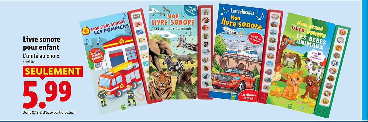 Livre sonore pour enfant