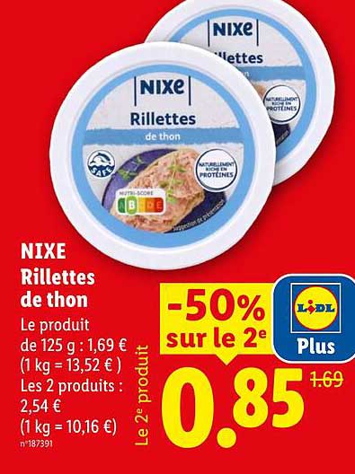 NIXE Rillettes de thon