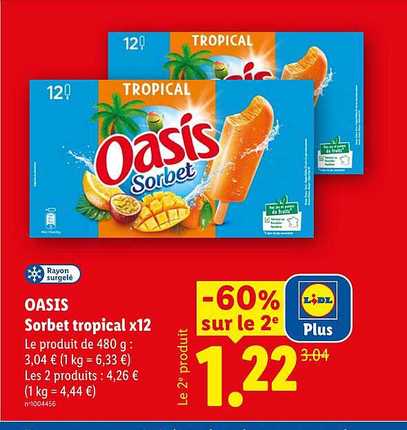 OASIS Sorbet tropical x12