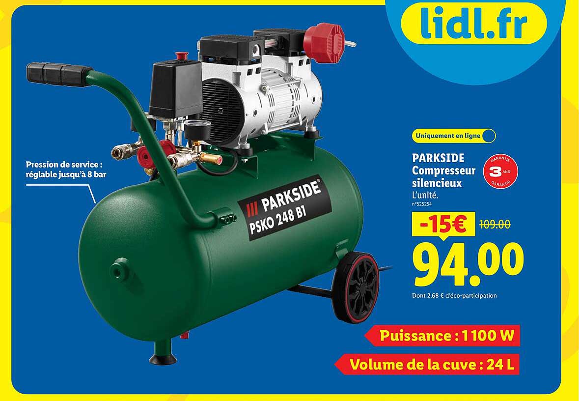 PARKSIDE Compresseur silencieux