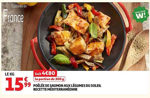 POÊLÉE DE SAUMON AUX LÉGUMES DU SOLEIL RECETTE MÉDITERRANÉENNE