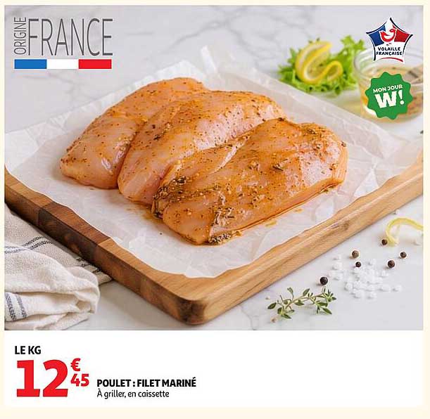 POULET : FILET MARINÉ
