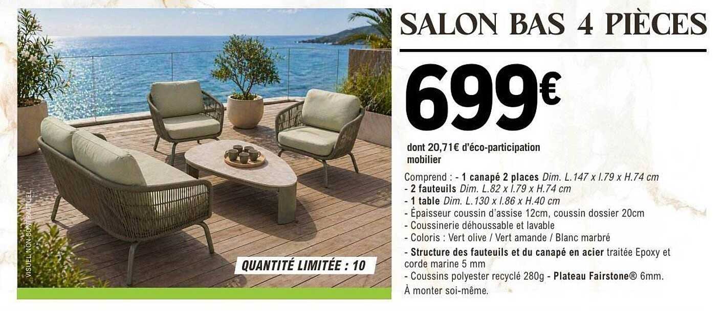 SALON BAS 4 PIÈCES