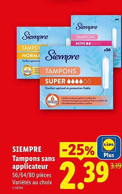 Siempre Tampons