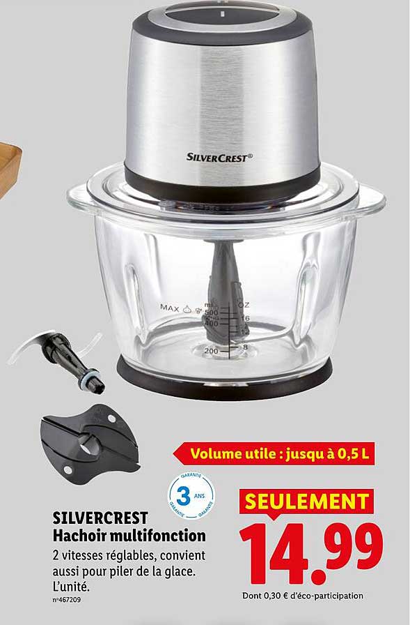 SILVERCREST Hachoir multifonction