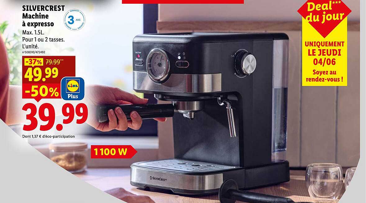 SILVERCREST Machine à expresso