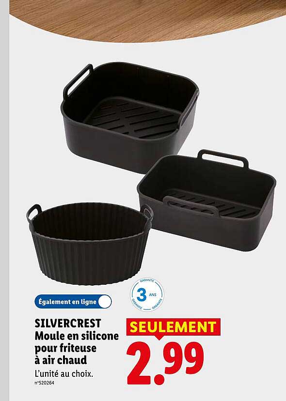 SILVERCREST Moule en silicone pour friteuse à air chaud