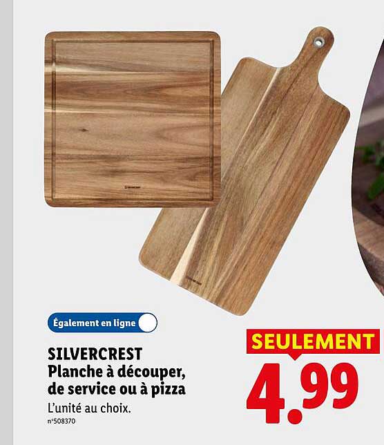 SILVERCREST Planche à découper, de service ou à pizza