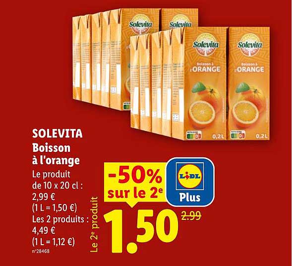 Solevita Boisson à l'orange