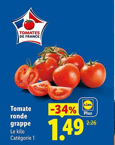 Tomate ronde grappe