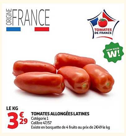 TOMATES ALLONGÉES LATINES