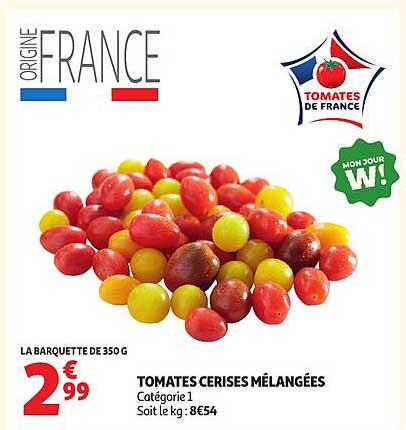 TOMATES CERISES MÉLANGÉES