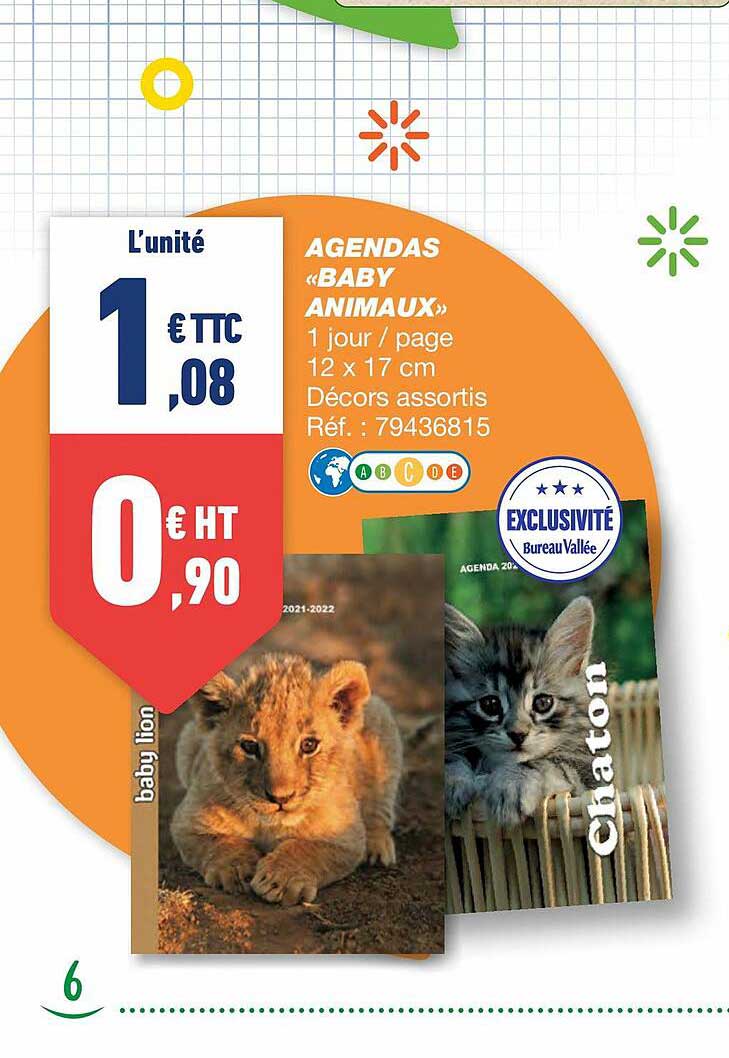 Agendas «baby Animaux»