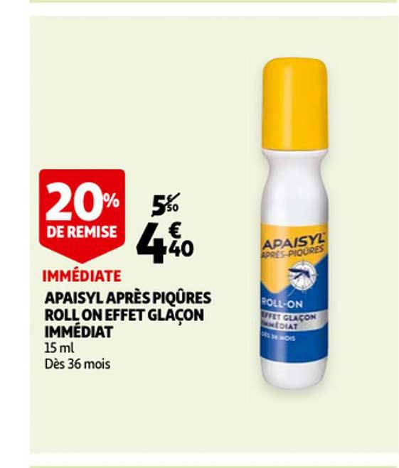 apaisyl après piqûres roll on effet glaçon immédiat