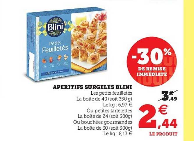 Apéritifs Surgelés Blini