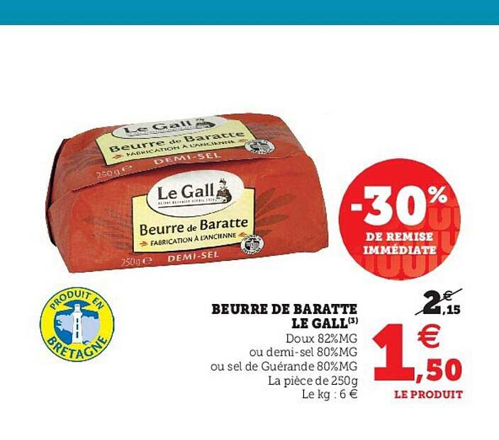 beurre de baratte le gall