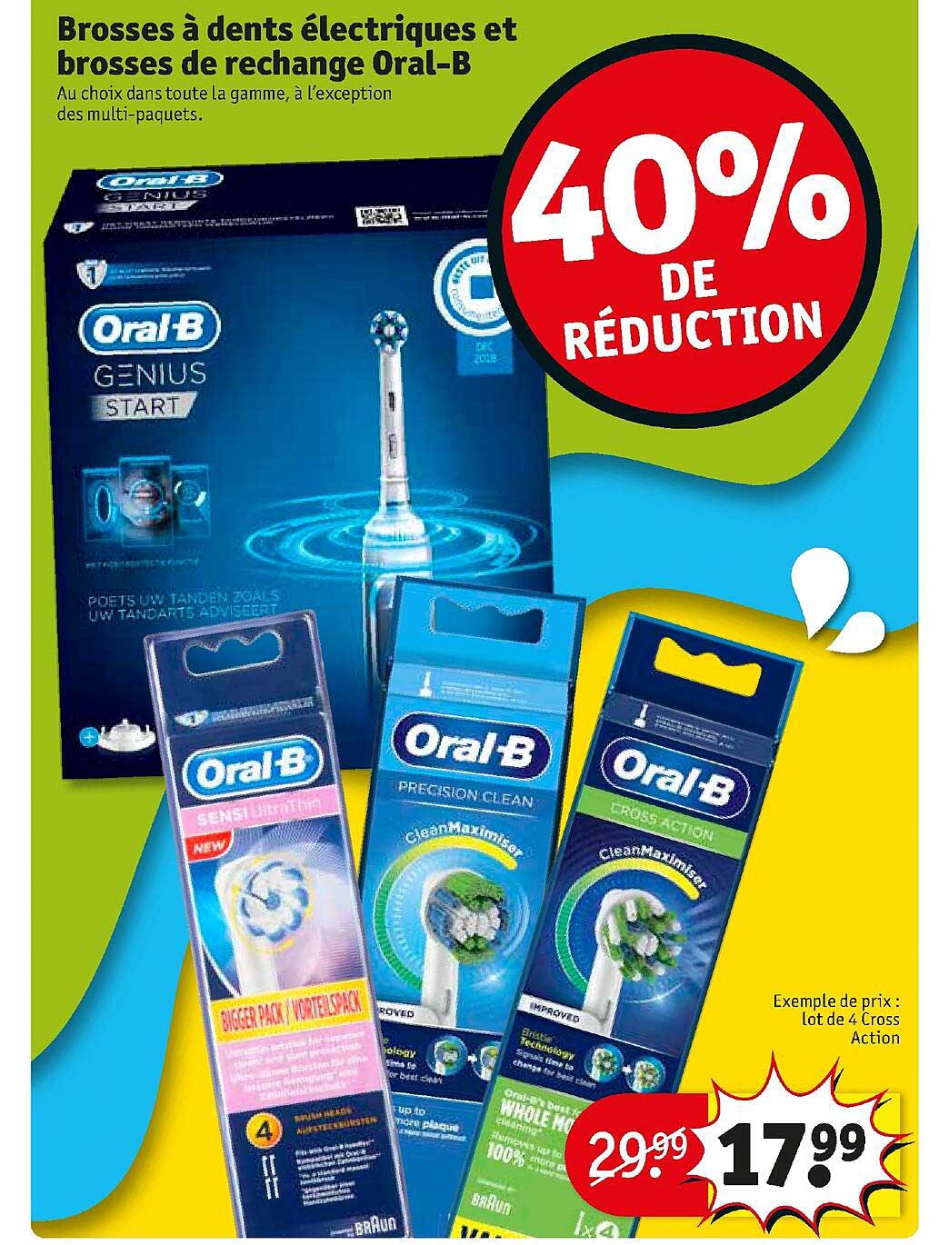 brosses à dents électriques et brosses de rechange oral-b