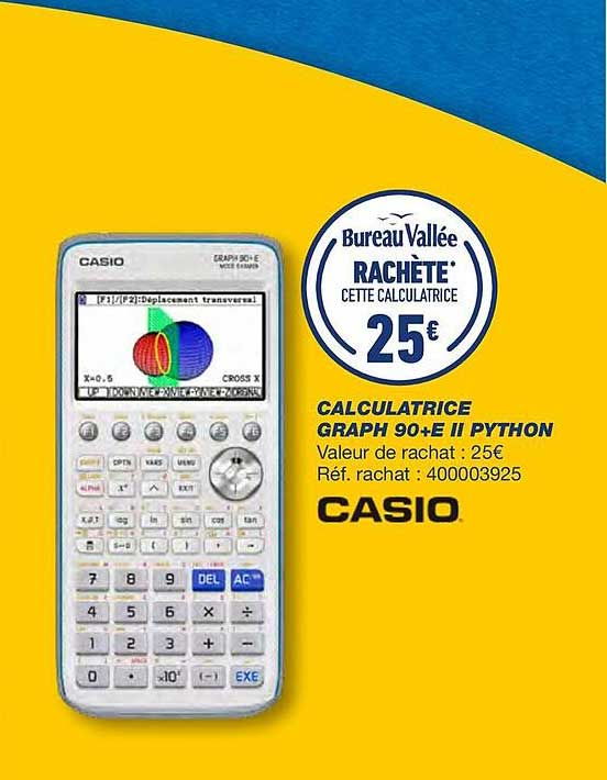 calculatrice graph 90+e ii python casio