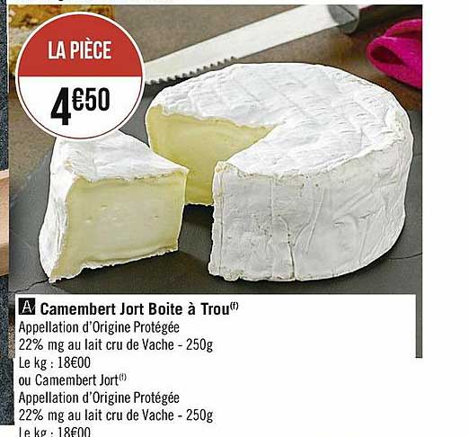 camembert jort boite à trou