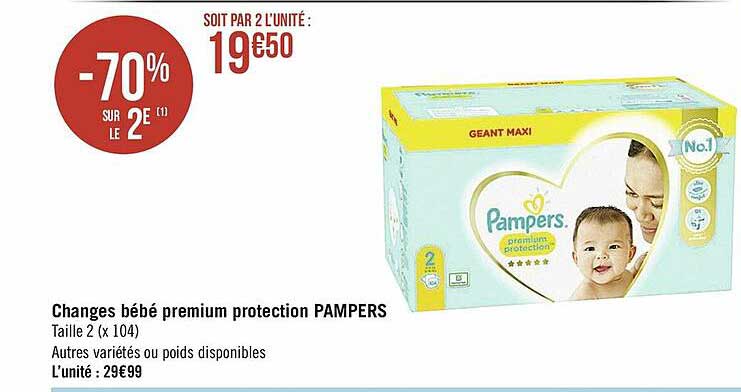Changes Bébé Premium Protection Pampers