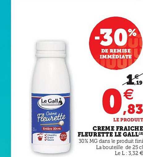 crème fraîche fleurette le gall