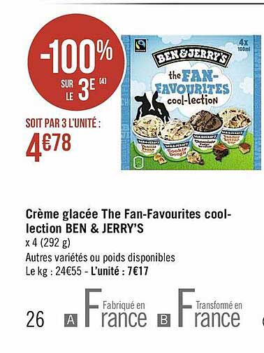 crème glacée the fan-favourites cool-lection ben & jerry's