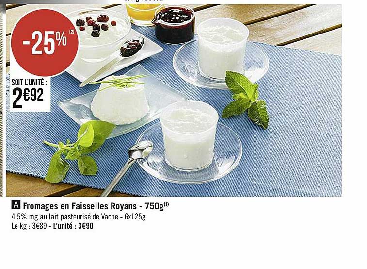Fromages En Faisselles Royans - 750 G